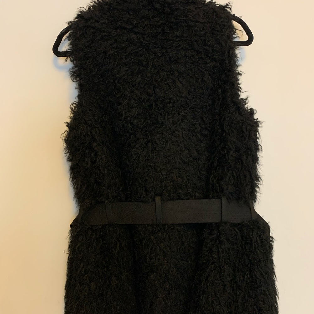 Zadig & Voltaire Faux Fur Black Sleeveless Jacket - image 7